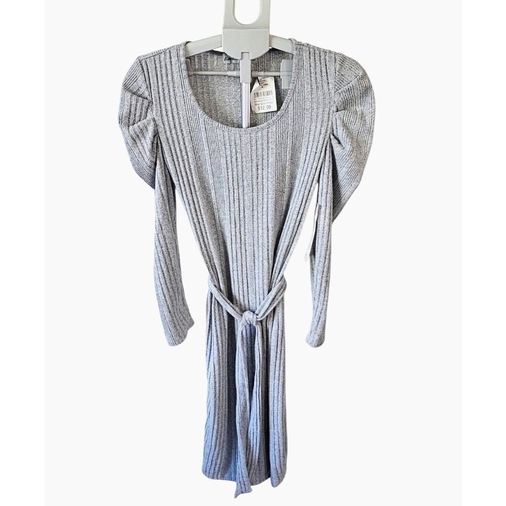 Almost Famous Gray Sweater Dress Junior's SZ M